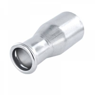 F14 Reduzierstück A/I aus Edelstahl - Pressfitting mit M-Kontur - 88.9 x 42 mm - 0