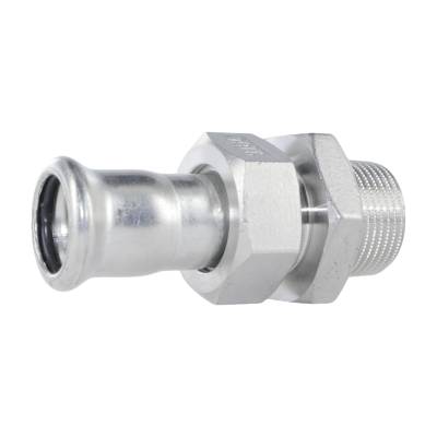 F41 Durchgangsverschraubung - Pressfitting mit M-Kontur - 18 x 3/4 