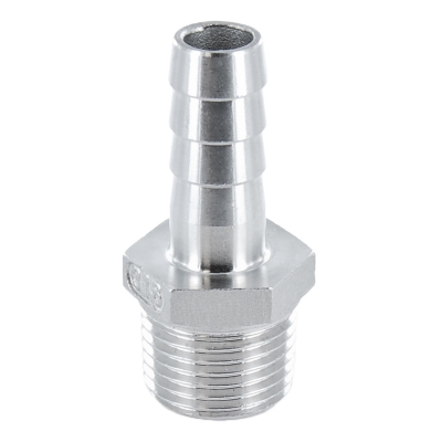 #337 Schlauchtülle aus V4A Edelstahl - AG - 1/8