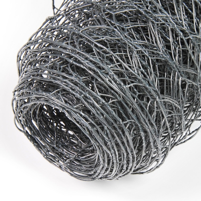 Indutec 6eck Geflecht - ANTHRAZIT - MW: 25mm - B: 1000mm - 25m Rolle - 1