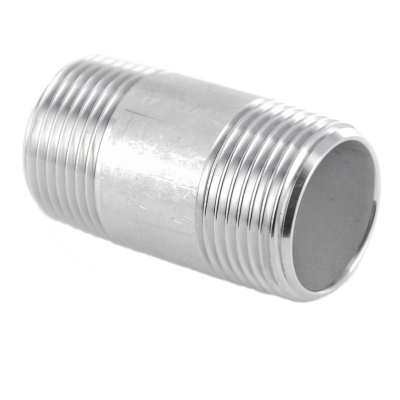 #310 V4A Rohrdoppelnippel aus Edelstahl - 1/8