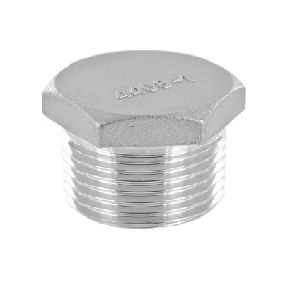 #330 V4A Stopfen mit Sechskant aus Edelstahl - 1/8