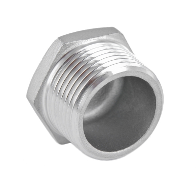 #330 V4A Stopfen mit Sechskant aus Edelstahl - 1/8