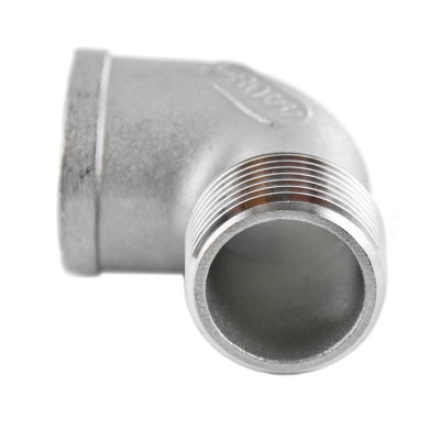 Produktbild von 304 V4A Winkel 90° Aus Edelstahl - 2" - AG X IG - Metall Und Gartenartikel Online