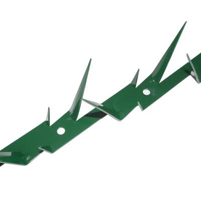 5x Wall Spikes - Mauerspitzen - Zaun Übersteigschutz - grün pulverbeschichtet - L: 125 cm - 0