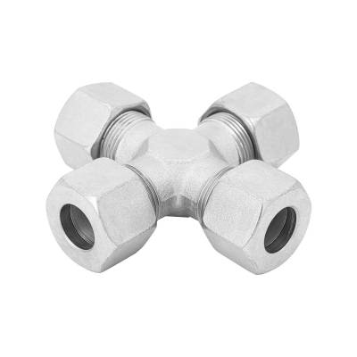 Kreuz Verschraubung - DIN 2353 - Stahl verzinkt - K 6 L [6 mm] - 0