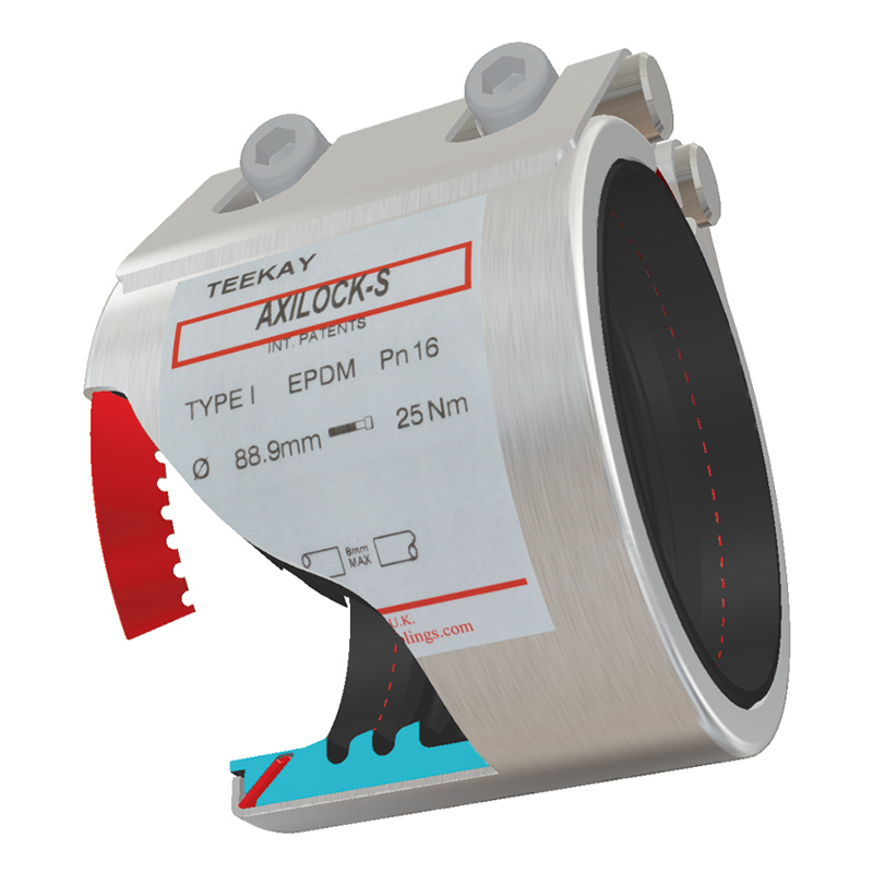 Teekay Axilock-S Rohrkupplung - Typ I Edelstahl - EPDM - 76,1 mm ...