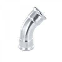 F05 Bogen 45° I/I aus Edelstahl - Pressfitting mit M-Kontur - 108 mm