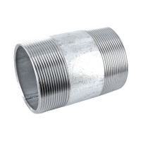 #23V Rohrdoppelnippel Stahl verzinkt - 3