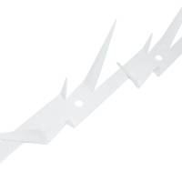 30x Wall Spikes - Mauerspitzen - Zaun Übersteigschutz - weiß pulverbeschichtet - L: 125 cm